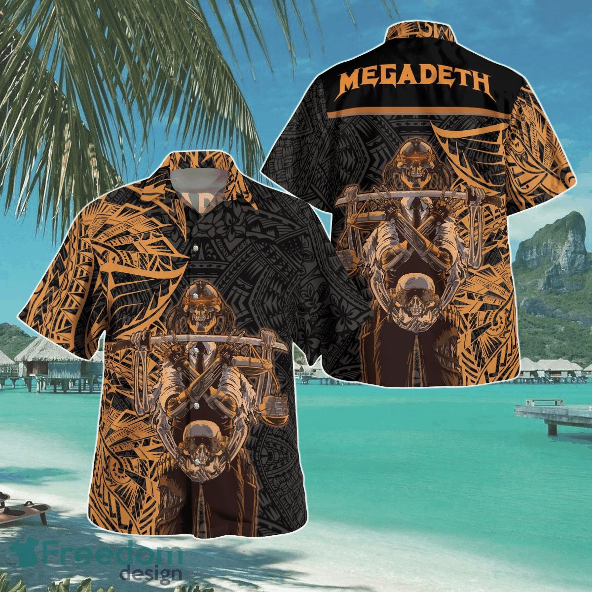 Megadeth Tribal Hawaii Shirt Aloha Shirt For Men Women Product Photo 1