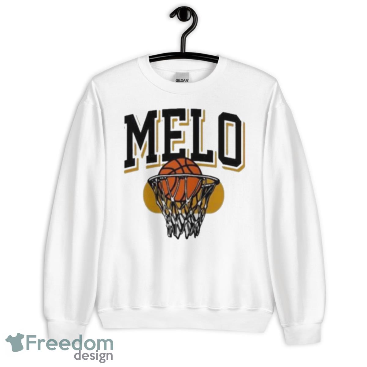 Melo Los Angeles Basketball Shirt - Unisex Heavy Blend Crewneck Sweatshirt