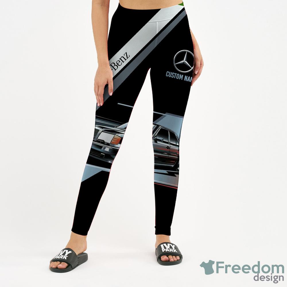Mercedes benz 500E Vintage style 3D Full Printing Custom Name Leggings And Hollow Tank - Mercedes benz 500E Vintage style 3D Hollow tank Leggings Full Printing Custom Name_9