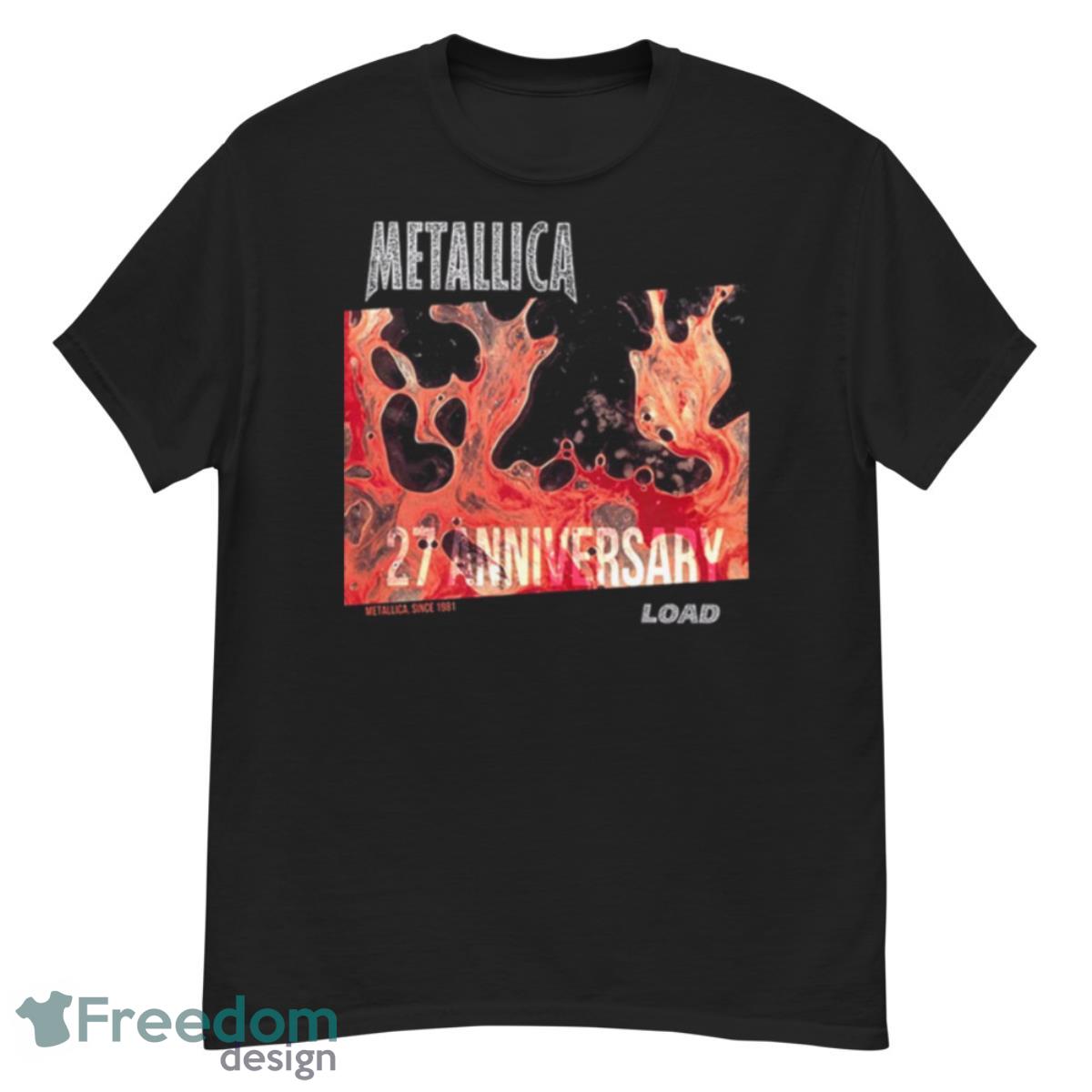 Metallica 27th Anniversary Album Load Cover Metallica Since 1981 Fan Gifts T Shirt - G500 Men’s Classic T-Shirt