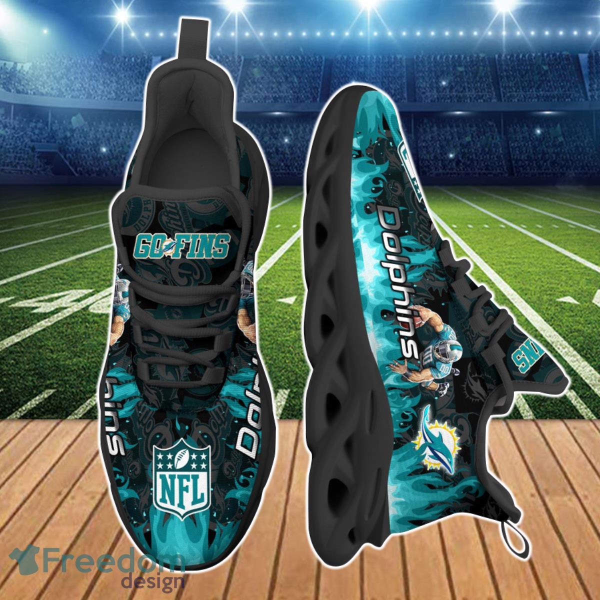 Miami Dolphins NFL Clunky Max Soul Shoes Best Gift For Fans Product Photo 2