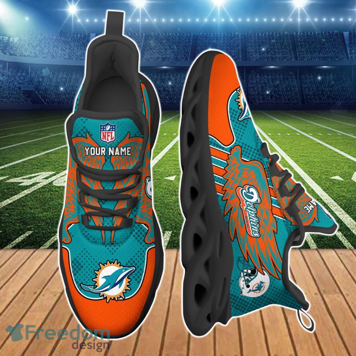 Miami Dolphins NFL Clunky Max Soul Shoes Custom Name Unique Gift For Men And Women Fans Product Photo 2