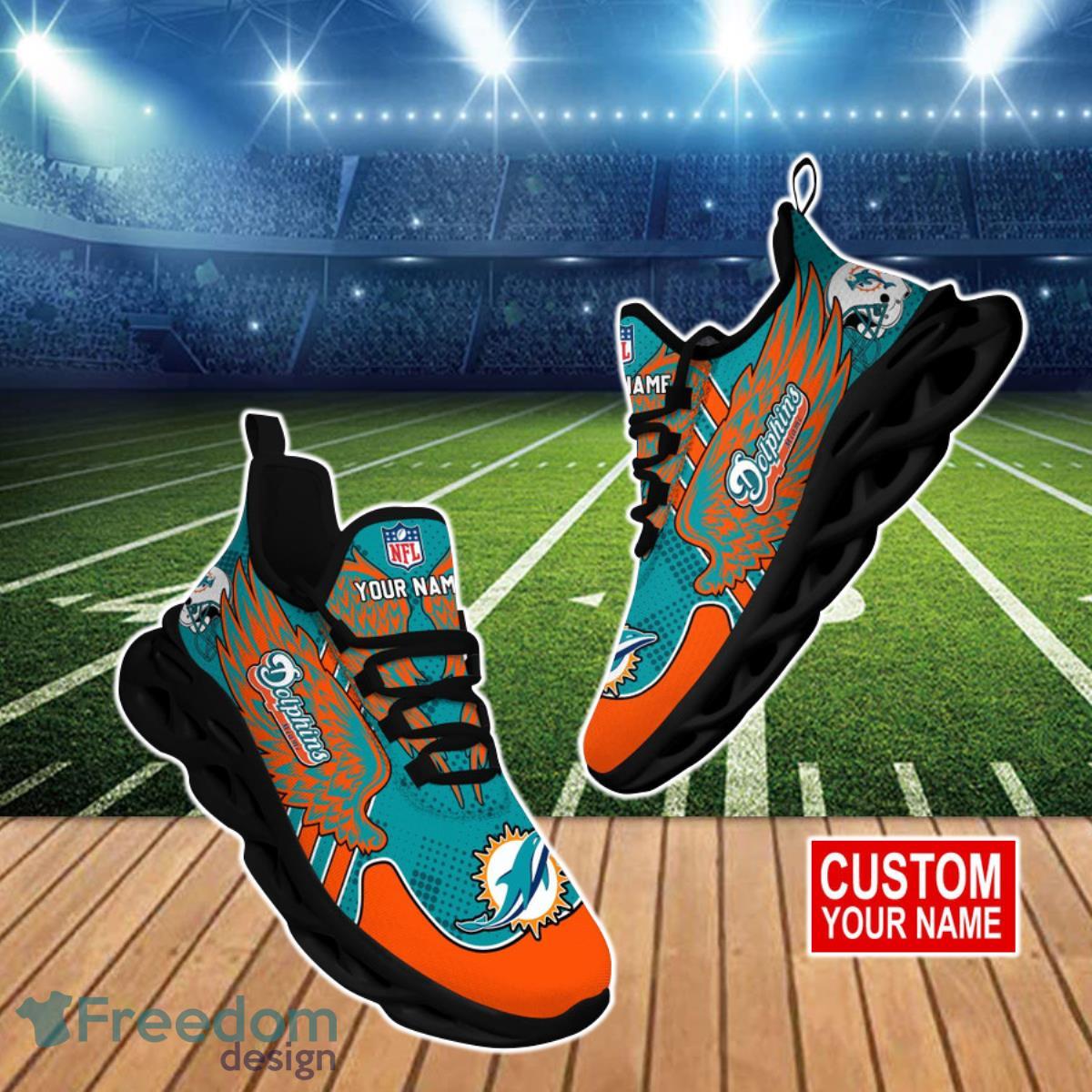 Miami Dolphins NFL Clunky Max Soul Shoes Custom Name Unique Gift For Men And Women Fans Product Photo 1