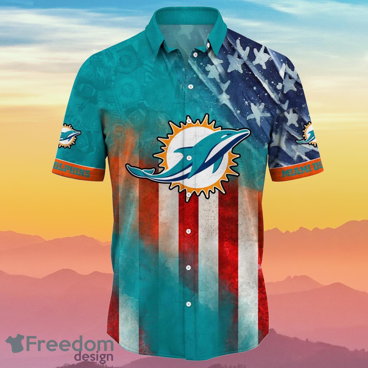 Miami Dolphins NFL Hawaiian Shirt 4th Of July Independence Day Best Gift For Men And Women Fans Product Photo 2