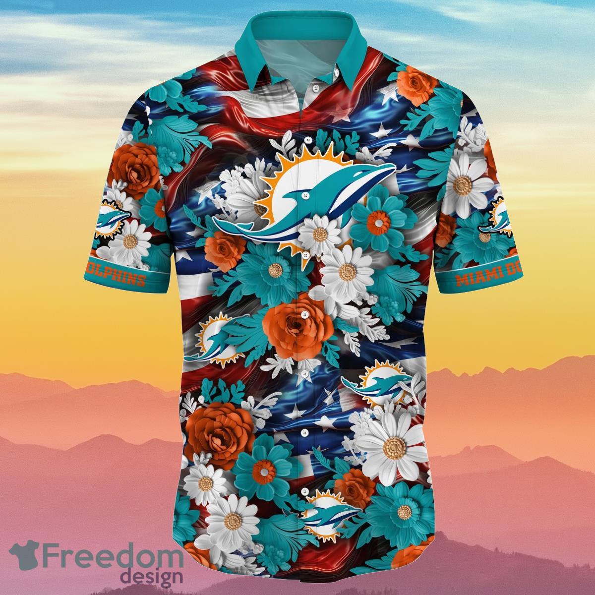 Miami Dolphins Pirates Fans Pirates Skull Hawaiian Shirt