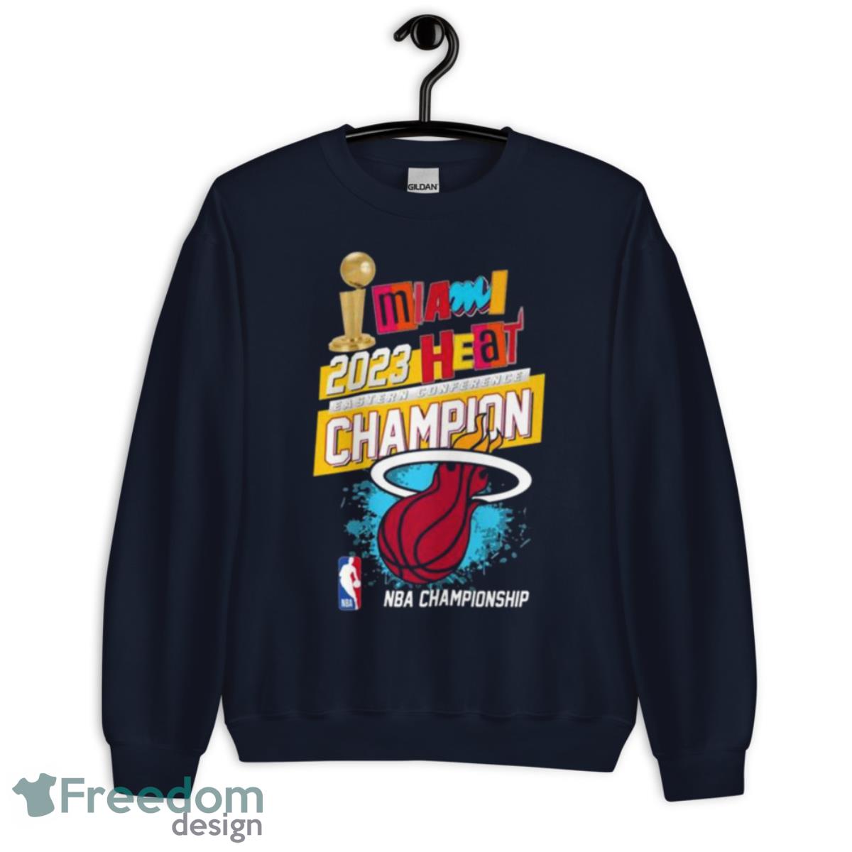 Miami Heat 2023 Eastern Conference Champions NBA Championship Shirt - Unisex Crewneck Sweatshirt-1