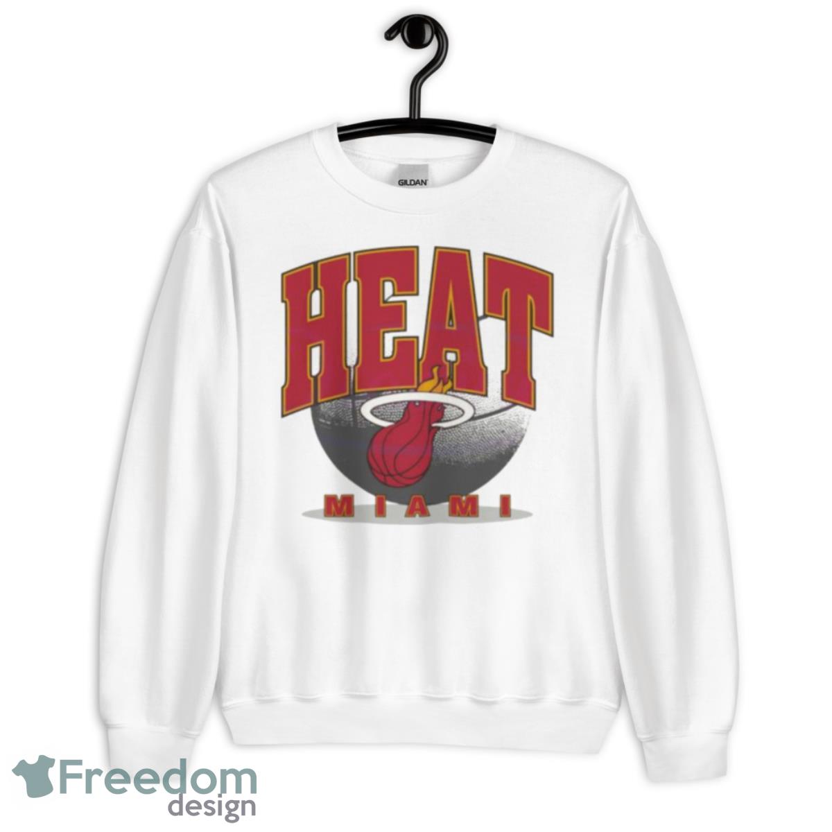 Miami Heat Basketball Team NBA 2023 Shirt - Unisex Heavy Blend Crewneck Sweatshirt