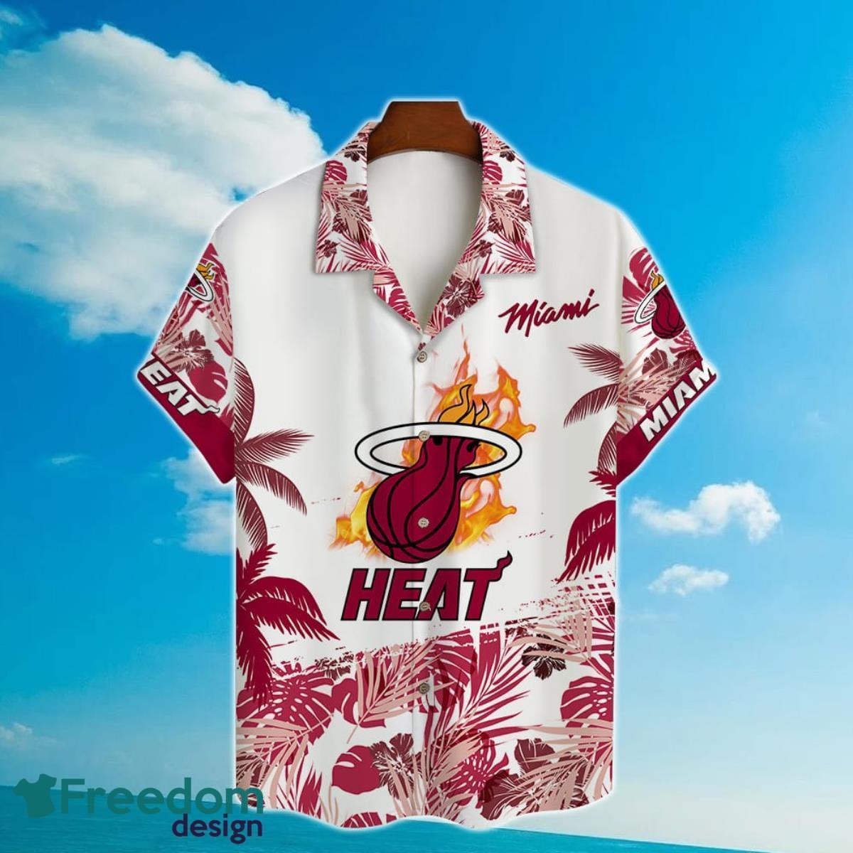 Miami Heat NBA Champions Custom Name And Number 3D Hawaiian Shirt Product Photo 2