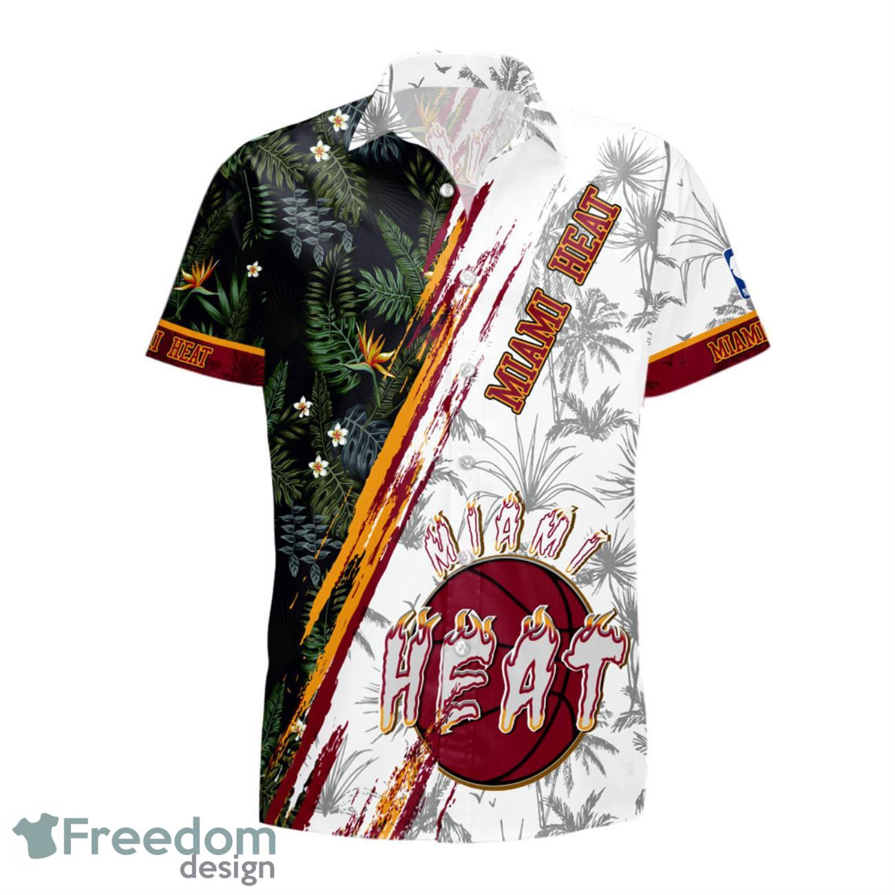 Miami Heat NBA Champions Floral Pattern Print Hawaiian Shirt Product Photo 2