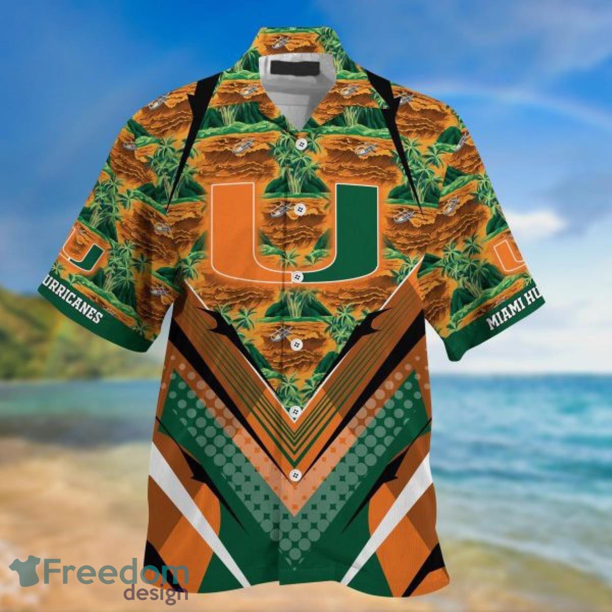 Miami Hurricanes Summer Hawaiian Shirt For Sports Fans This Season Gift For Fans Product Photo 1