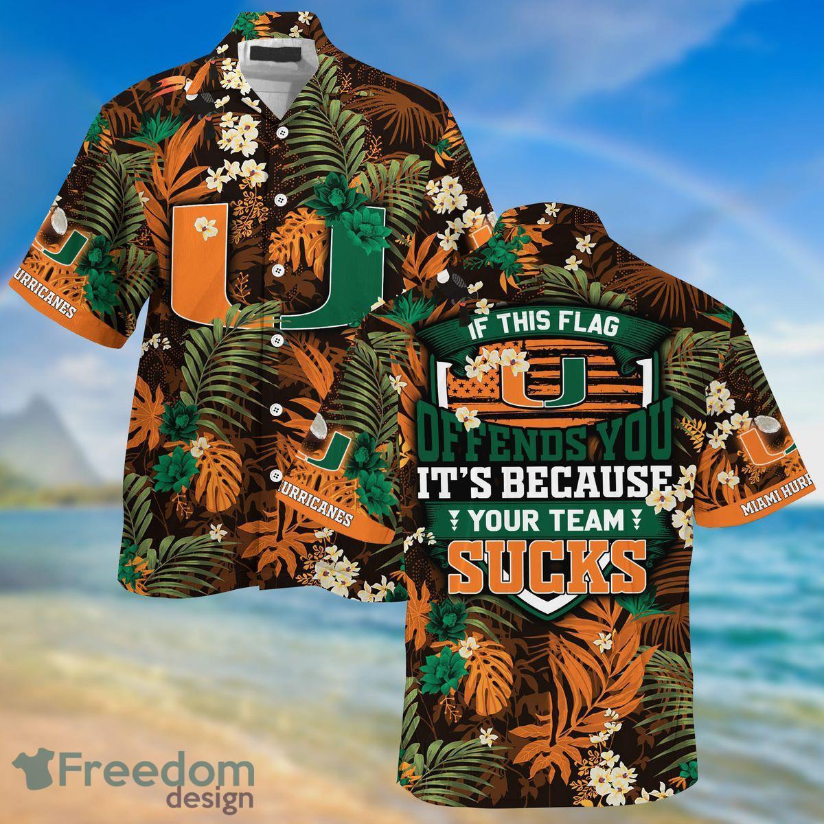 Miami Hurricanes Summer This Season Gift For Fans 3D Hawaiian Shirt Product Photo 1