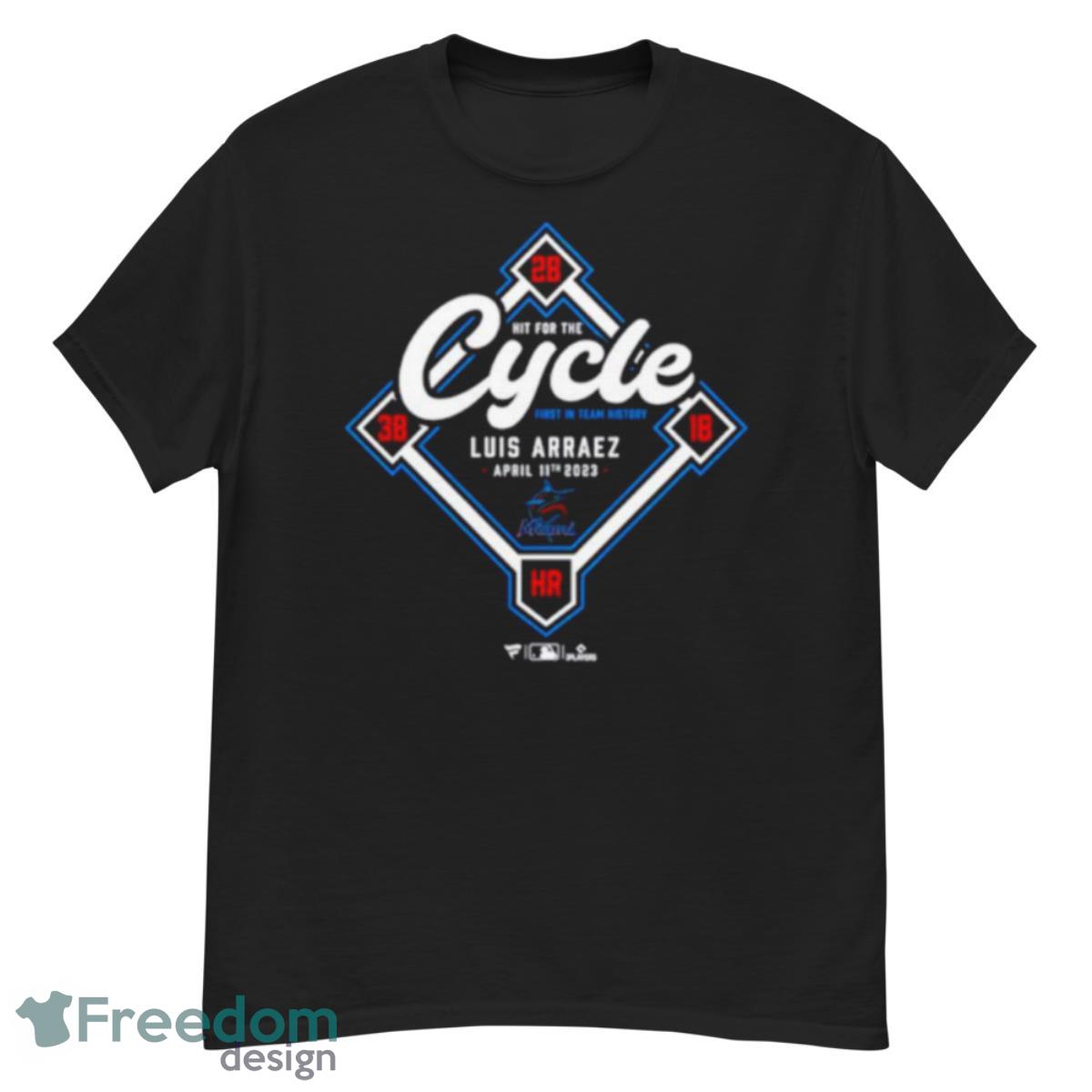 Miami Marlins Luis Arraez Cycle First In Team History 2023 Shirt - G500 Men’s Classic T-Shirt