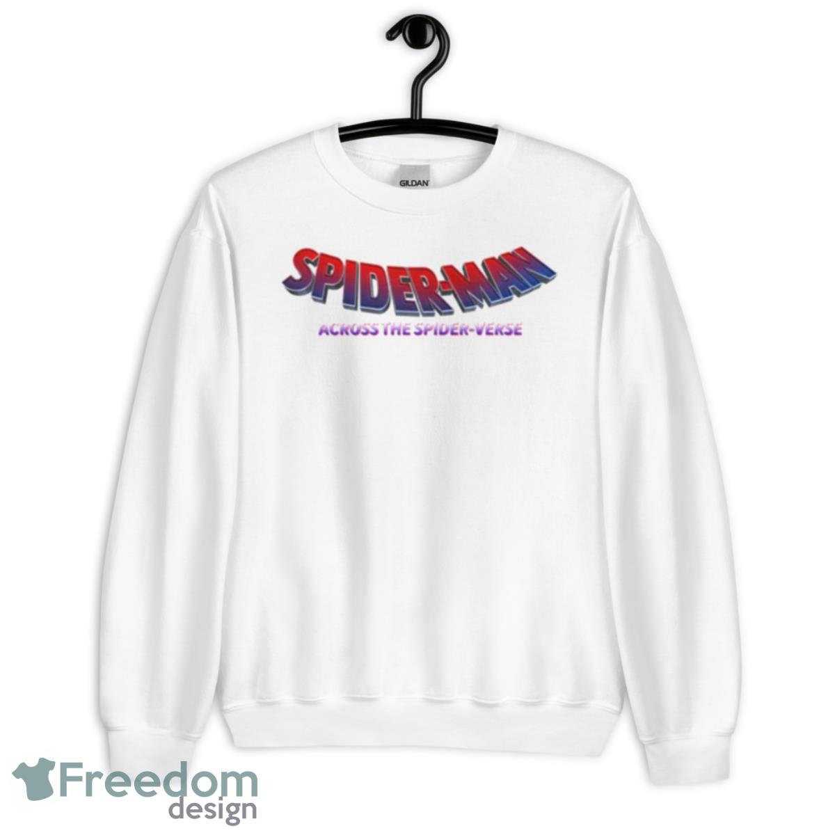 Miles Morales Ghost Spider Spiderman Cartoon Shirt - Unisex Heavy Blend Crewneck Sweatshirt