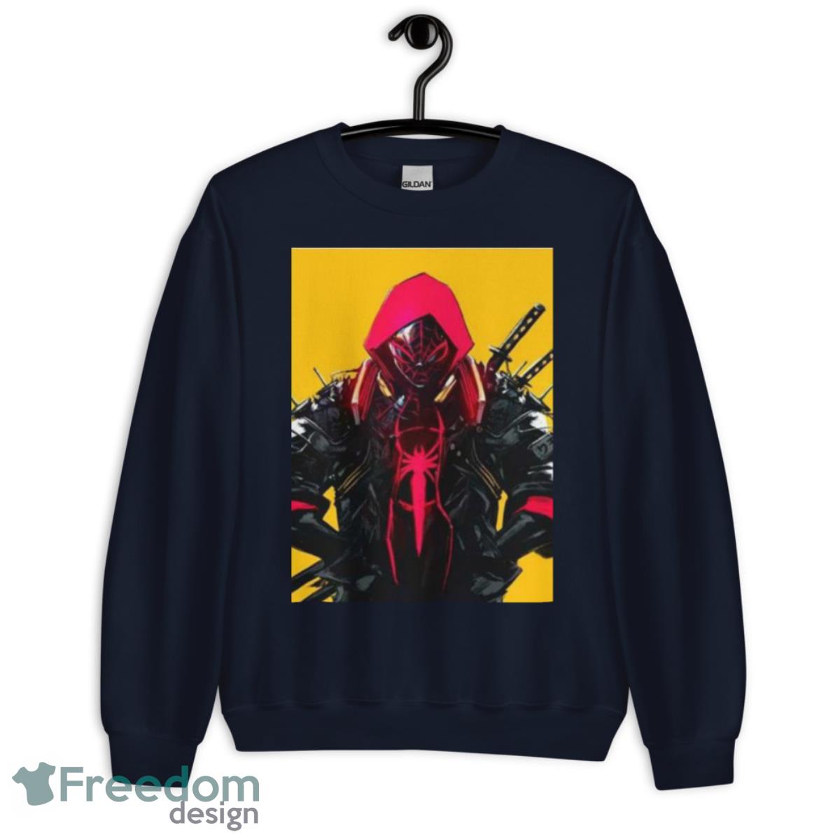 Miles Morales Spider Man Across The SpiderVerse Ninja Style Shirt - Unisex Crewneck Sweatshirt-1