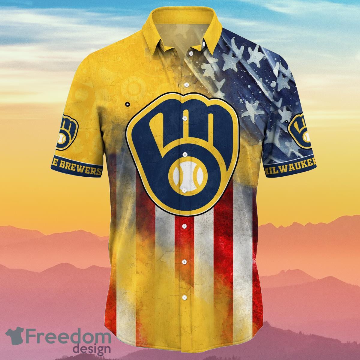 Milwaukee Brewers MLB Hawaiian Shirt 4th Of July Independence Day Best Gift For Men And Women Fans Product Photo 2