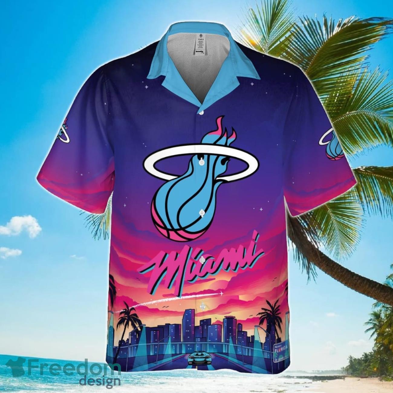 Mimia Morden City Pattern Colorful Basketball Association 2023 Hawaiian Shirt Product Photo 2