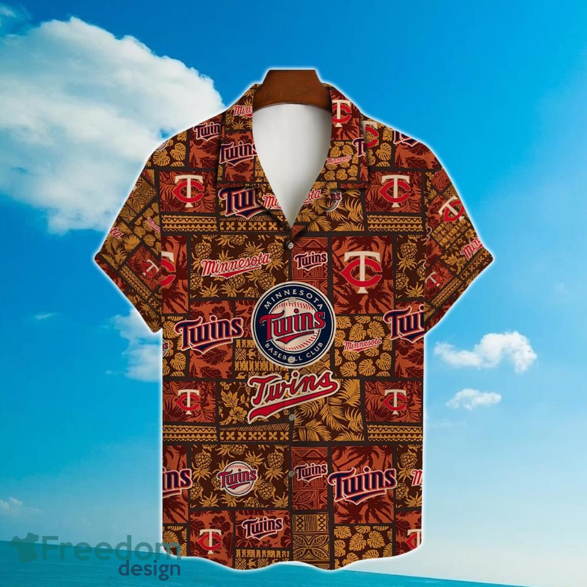 Minnesota Twins Major League Baseball Hawaiian Shirt with 3D Printed Design Product Photo 2