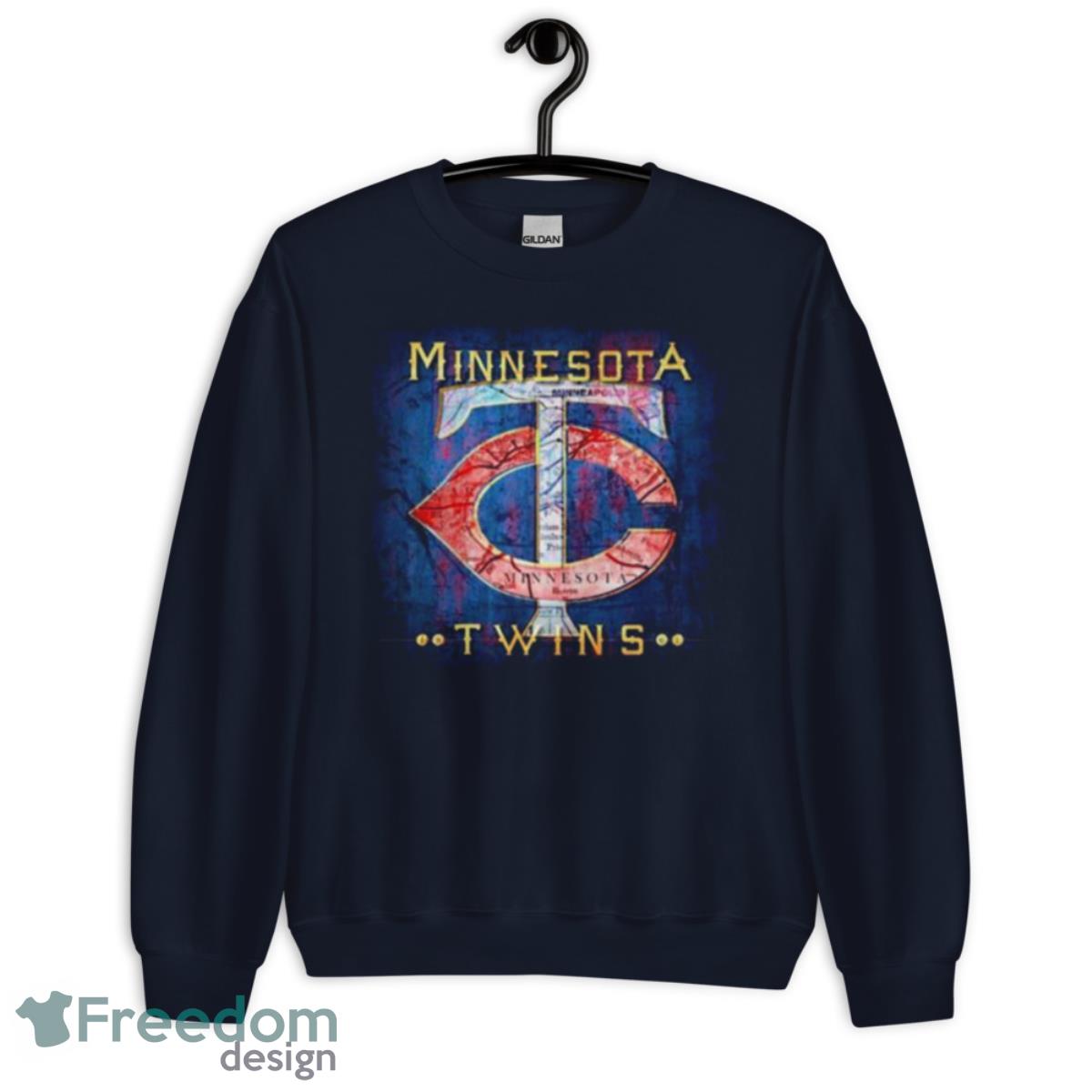 Minnesota Twins Map 2023 Shirt - Unisex Crewneck Sweatshirt-1