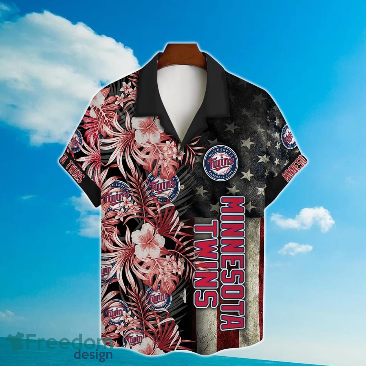 Minnesota Twins MLB 2023 AOP Hawaiian Shirt Hibiscus For Men Women Product Photo 2