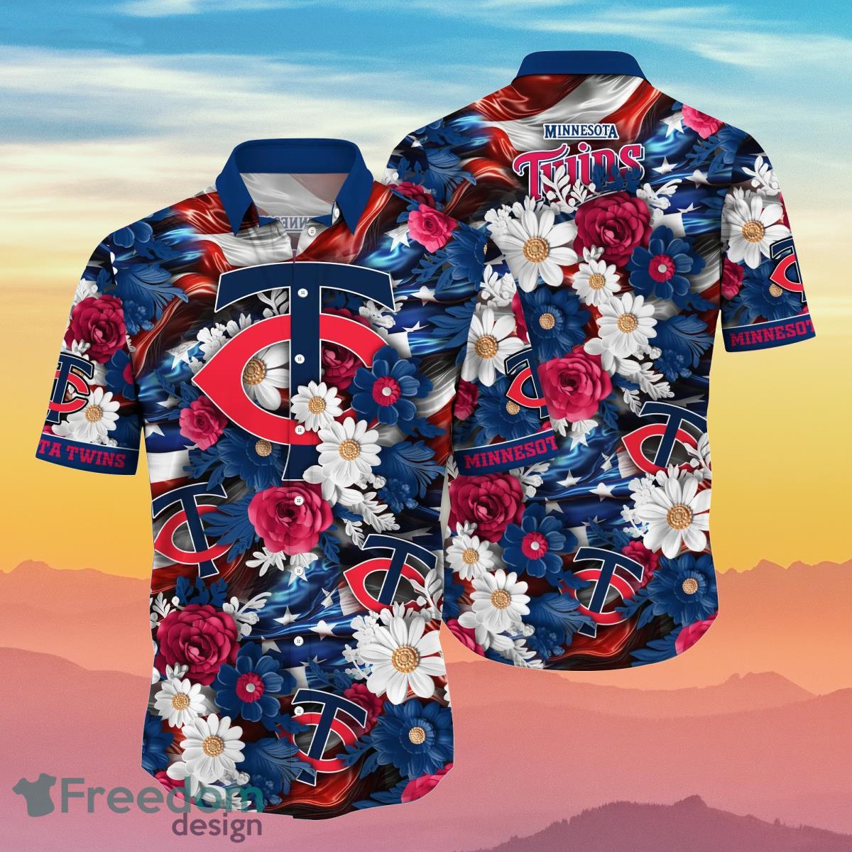 Minnesota Twins MLB Hawaiian Shirt 4th Of July Independence Day Special Gift For Men And Women Fans Product Photo 1