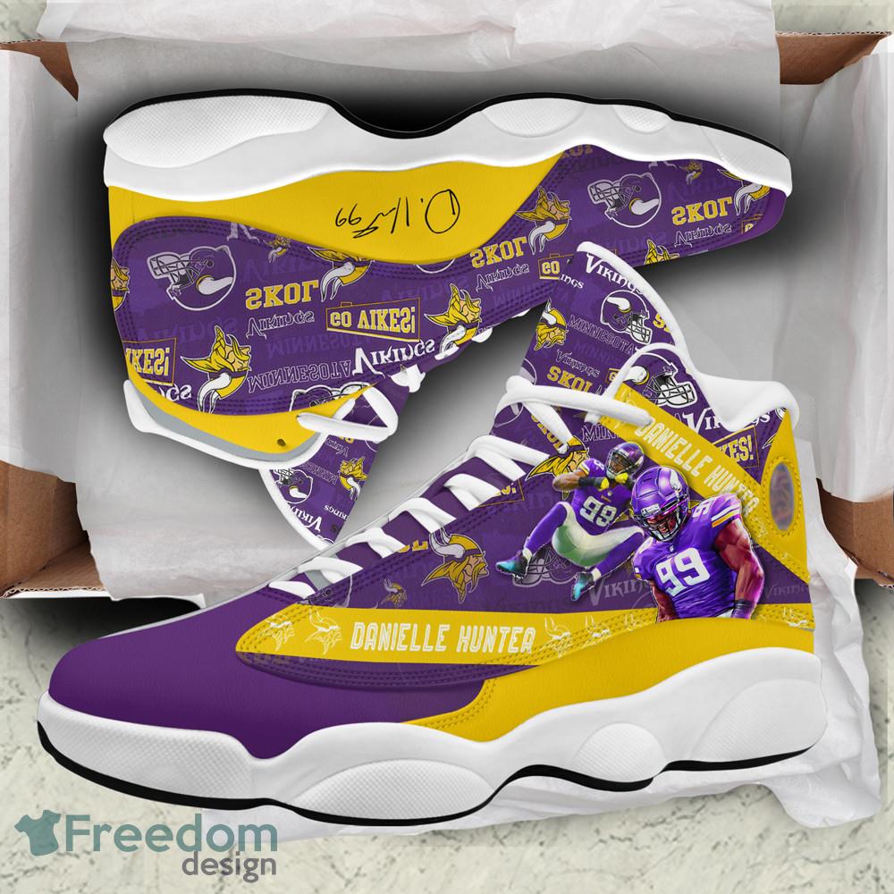 Minnesota Viking Danielle Hunter Air Jordan 13 Shoes For Men Women Product Photo 2