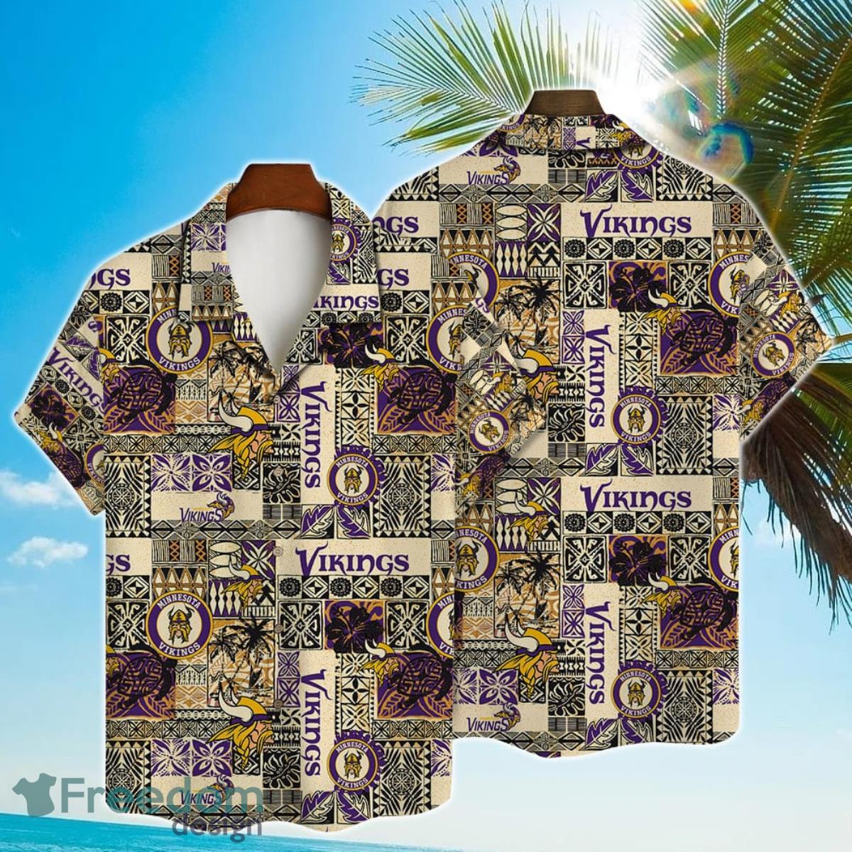 Minnesota Vikings NFL National Football League 2023 AOP Hawaiian Shirt Product Photo 1