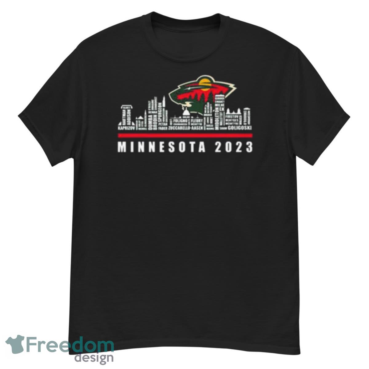 Minnesota Wild 2023 Season Team Players Names In City Shirt - G500 Men’s Classic T-Shirt