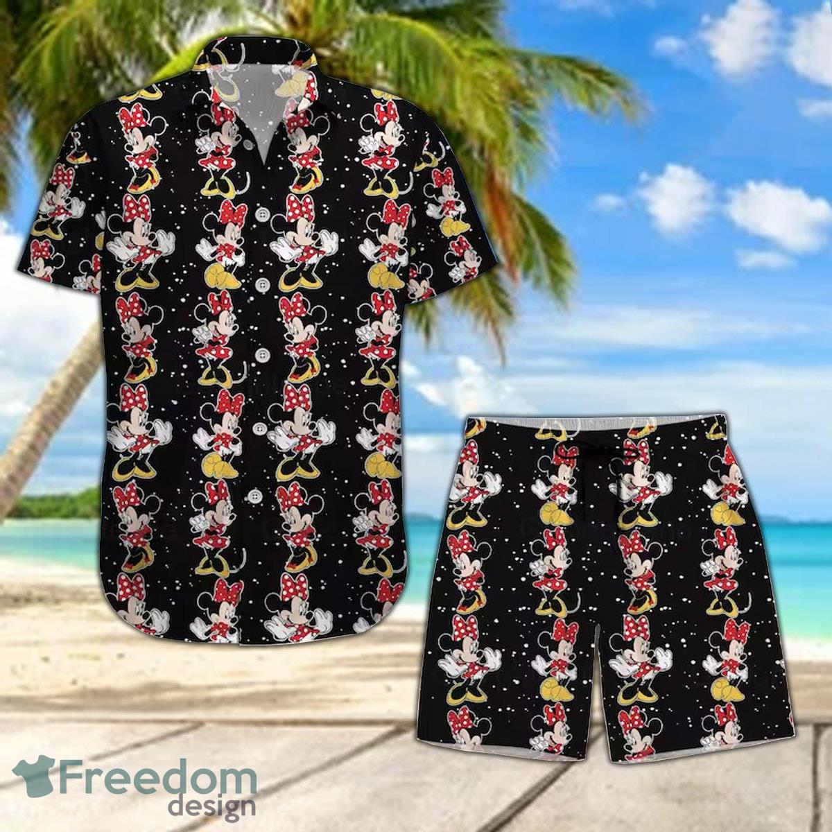 Atlanta Braves Minnie Mouse Hawaii Shirt Summer Button Up Shirt For Men  Women