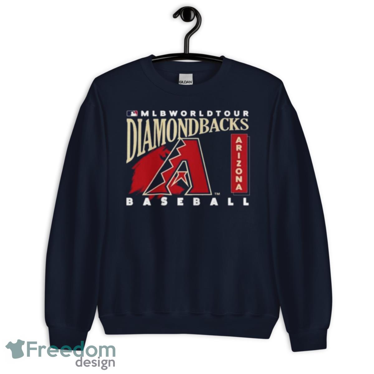 MLB World Tour Arizona Diamondbacks Baseball Logo 2023 Shirt - Unisex Crewneck Sweatshirt-1