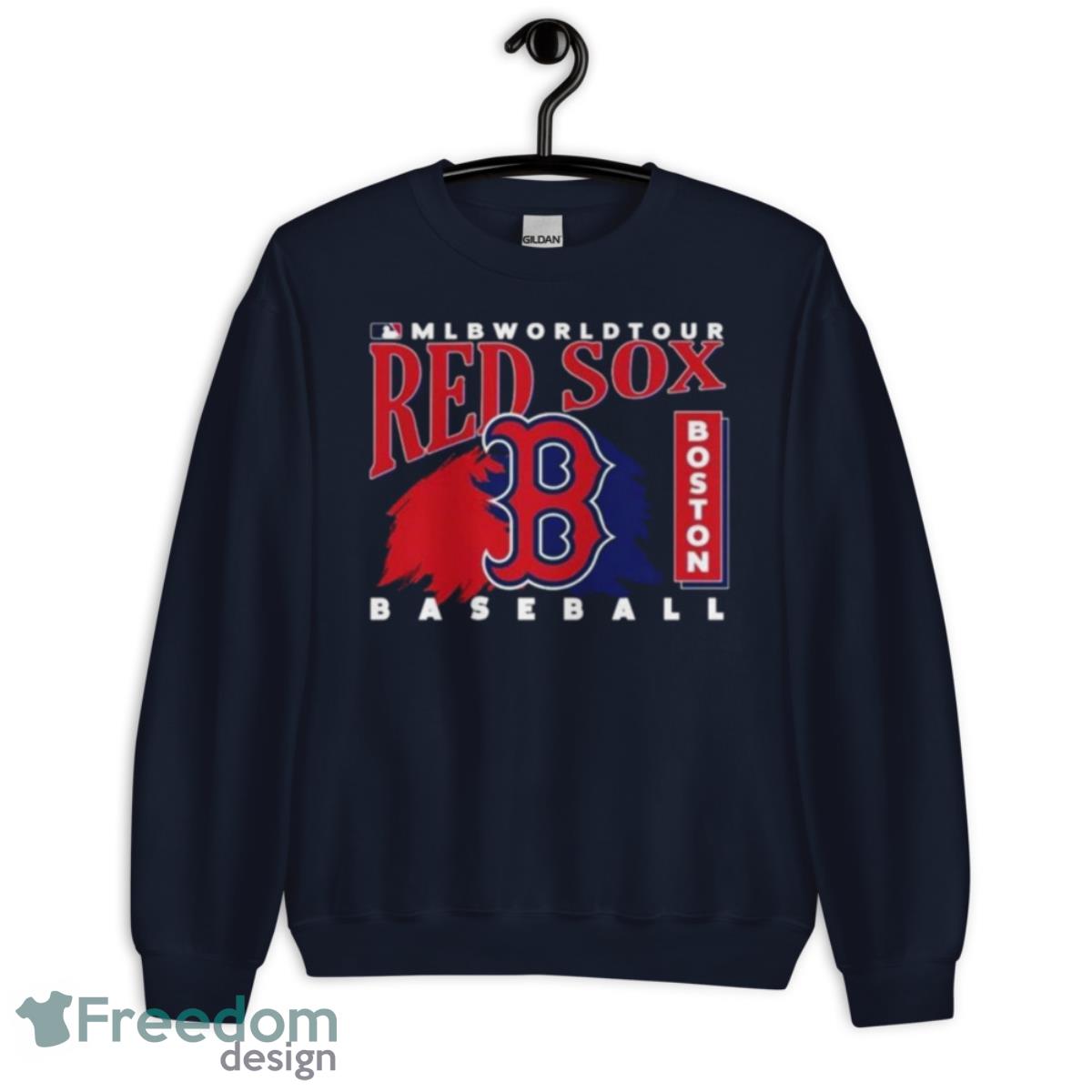 MLB World Tour Boston Red Sox Baseball Logo 2023 Shirt - Unisex Crewneck Sweatshirt-1