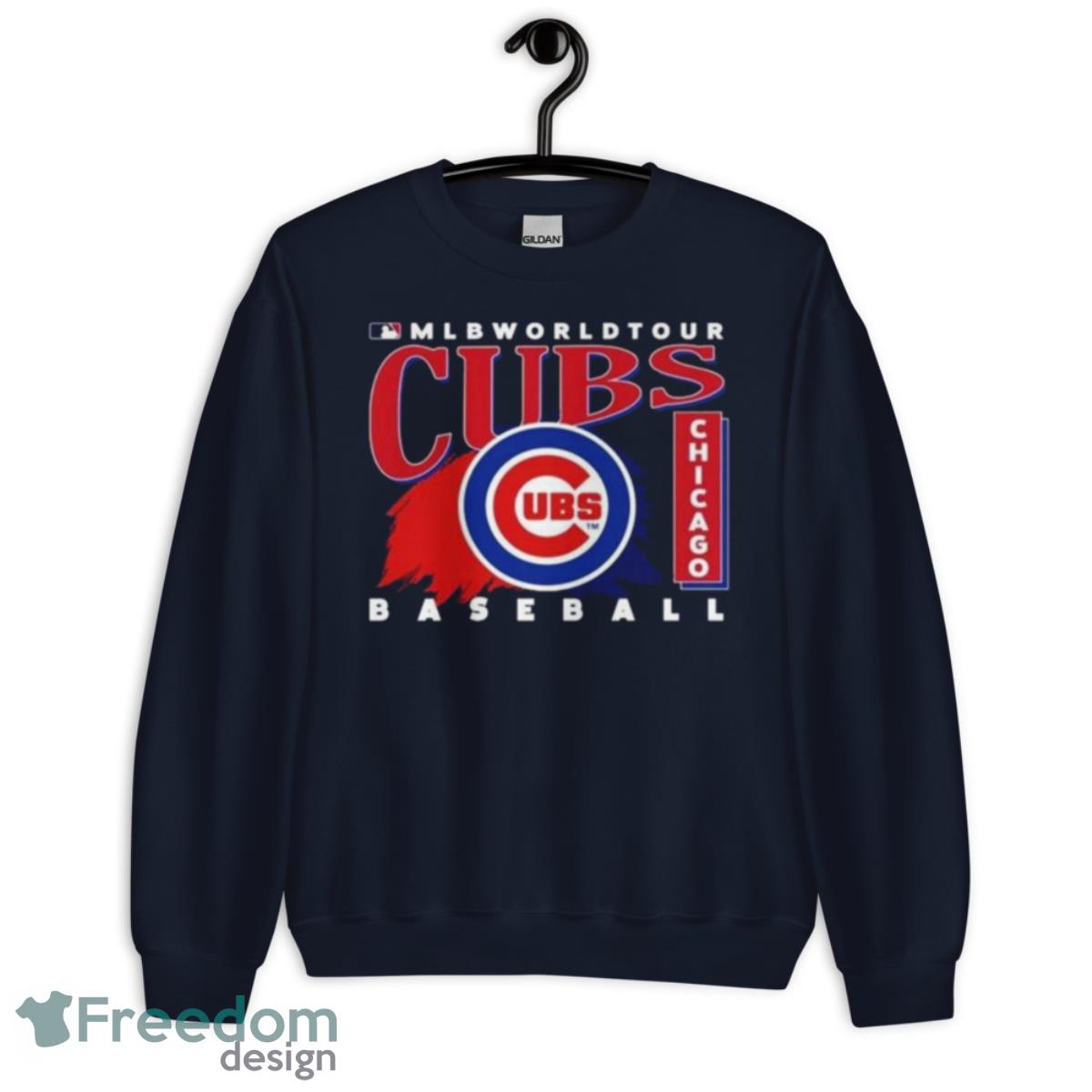 MLB World Tour Chicago Cubs Baseball Logo 2023 Shirt - Unisex Crewneck Sweatshirt-1