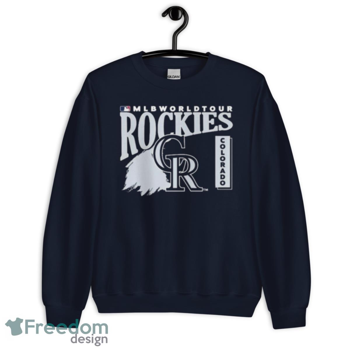 MLB World Tour Colorado Rockies Baseball Logo 2023 Shirt - Unisex Crewneck Sweatshirt-1