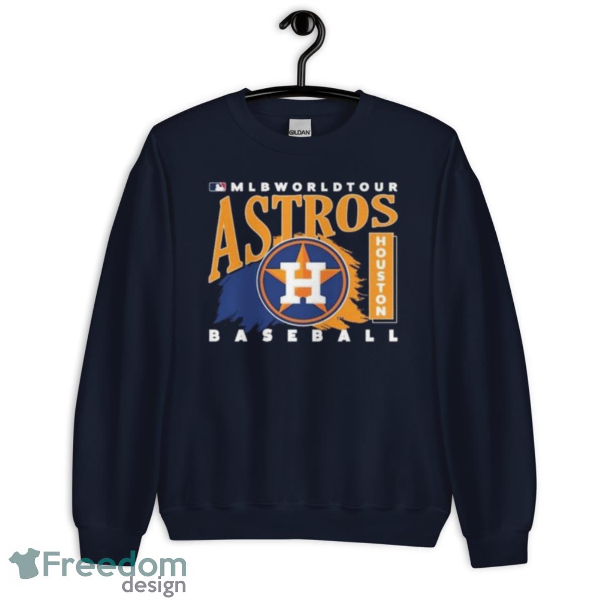 MLB World Tour Houston Astros Baseball Logo 2023 Shirt - Unisex Crewneck Sweatshirt-1