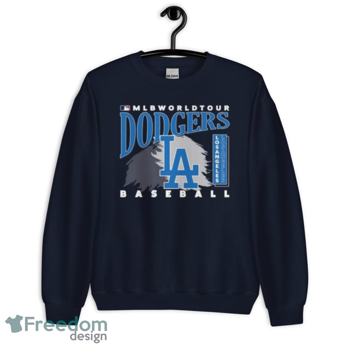 MLB World Tour Los Angeles Dodgers Baseball Logo 2023 Shirt - Unisex Crewneck Sweatshirt-1