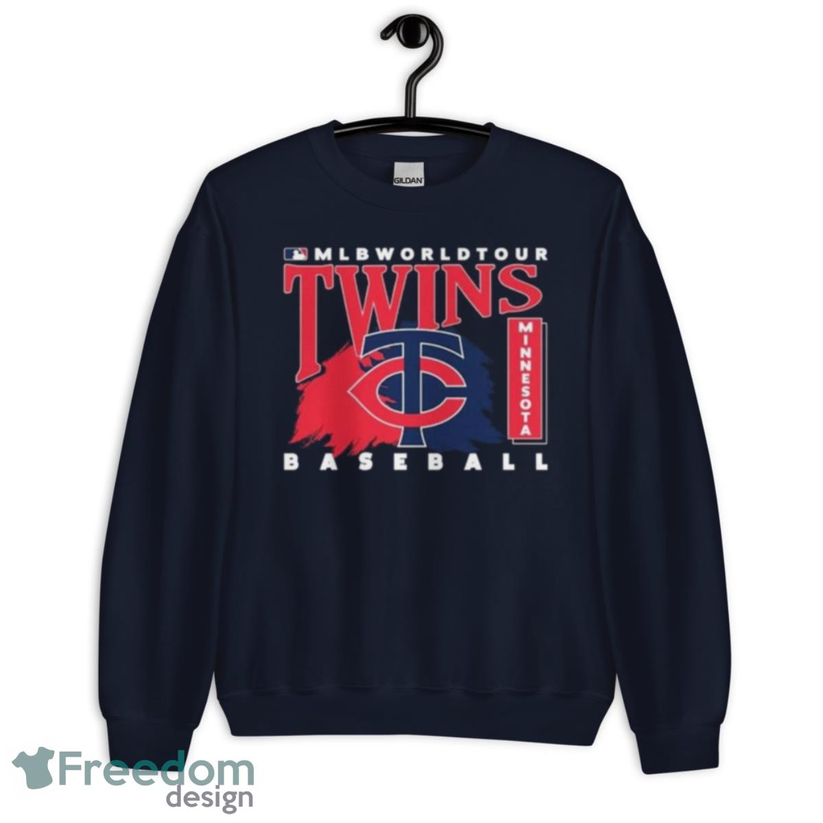 MLB World Tour Minnesota Twins Baseball Logo 2023 Shirt - Unisex Crewneck Sweatshirt-1