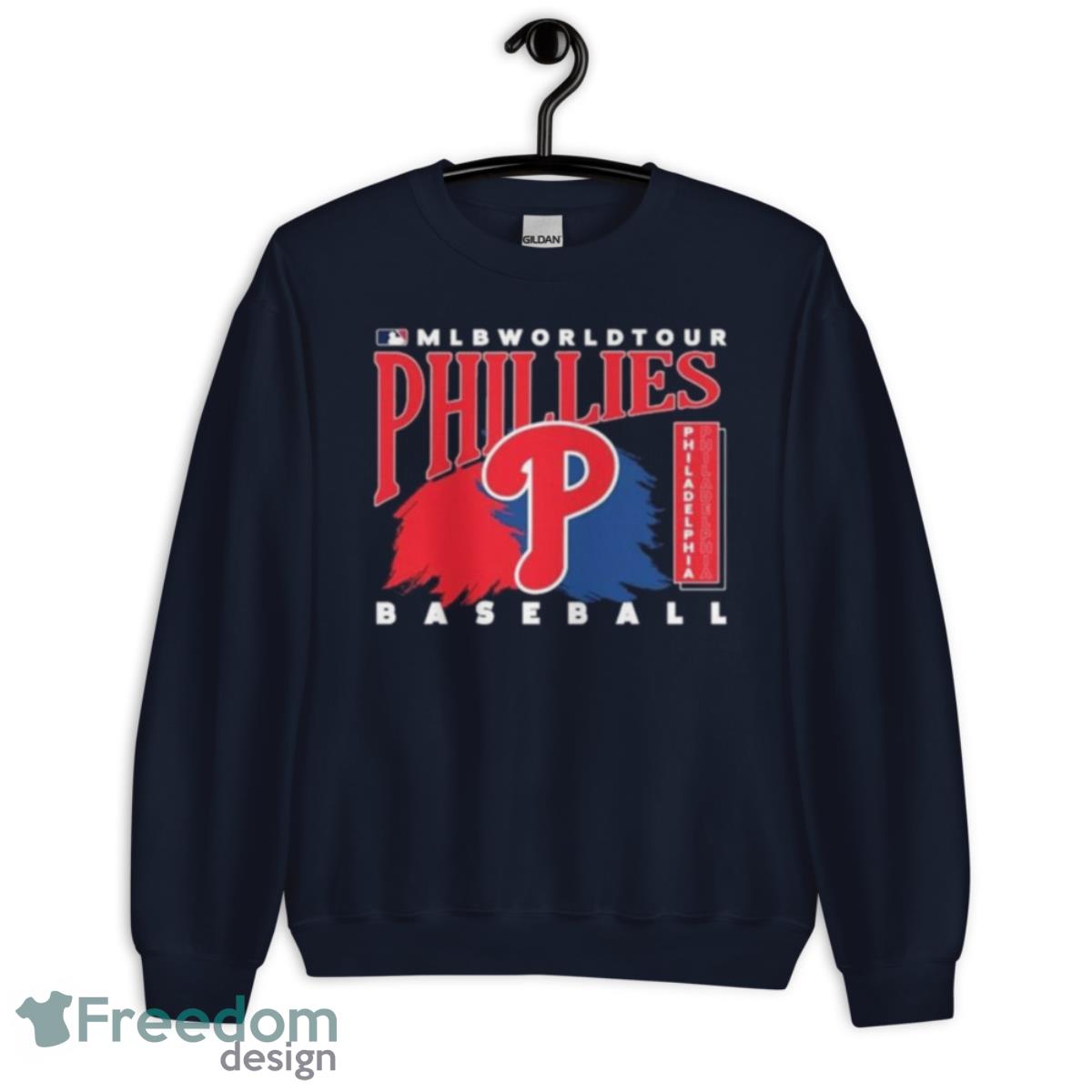 MLB World Tour Philadelphia Phillies Baseball Logo 2023 Shirt - Unisex Crewneck Sweatshirt-1