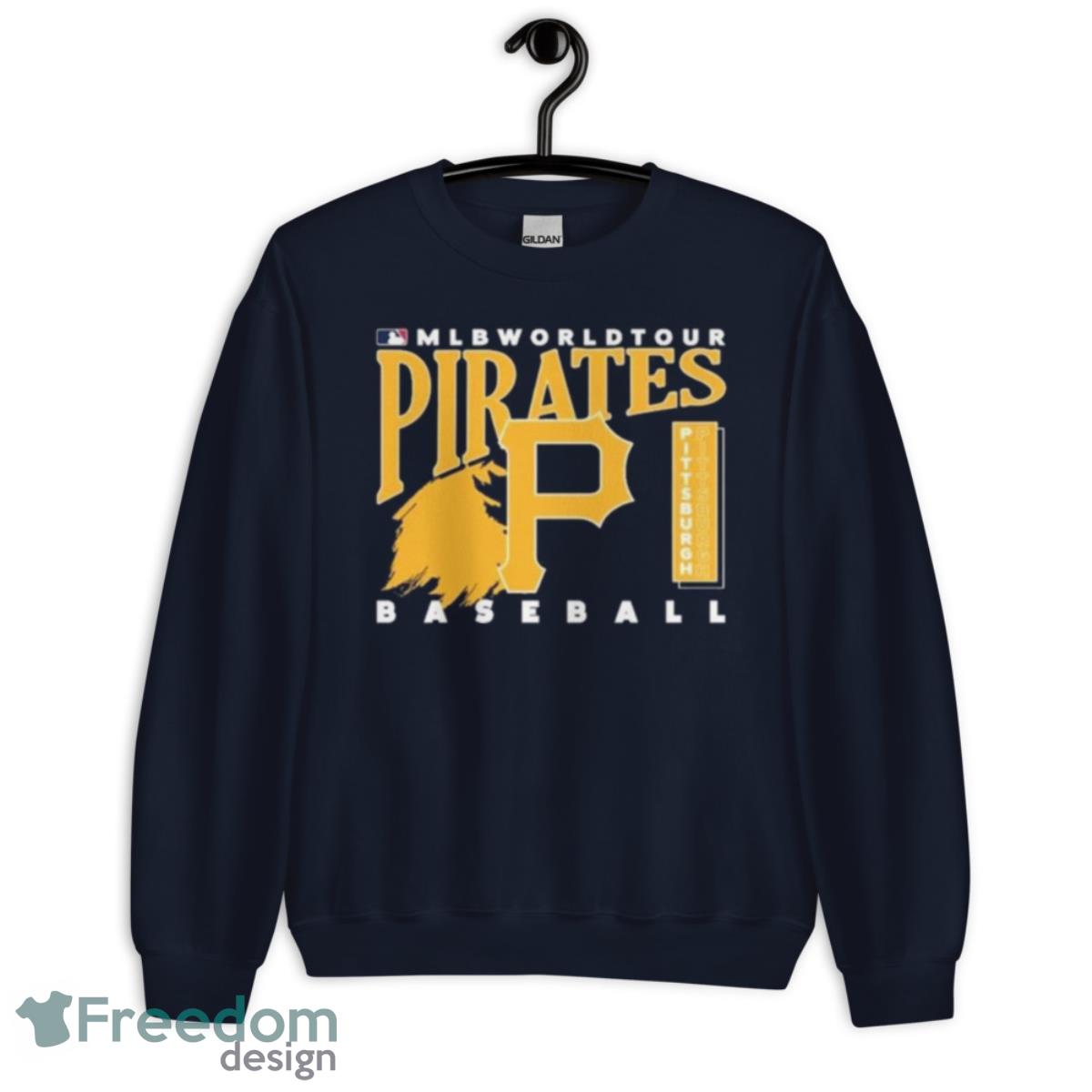 MLB World Tour Pittsburgh Pirates Baseball Logo 2023 Shirt - Unisex Crewneck Sweatshirt-1