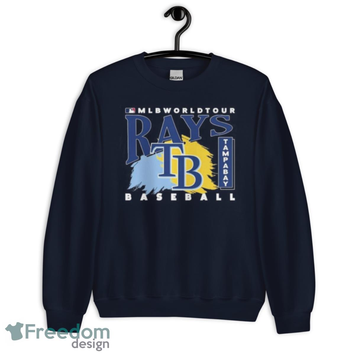 MLB World Tour Tampa Bay Rays Baseball Logo 2023 Shirt - Unisex Crewneck Sweatshirt-1