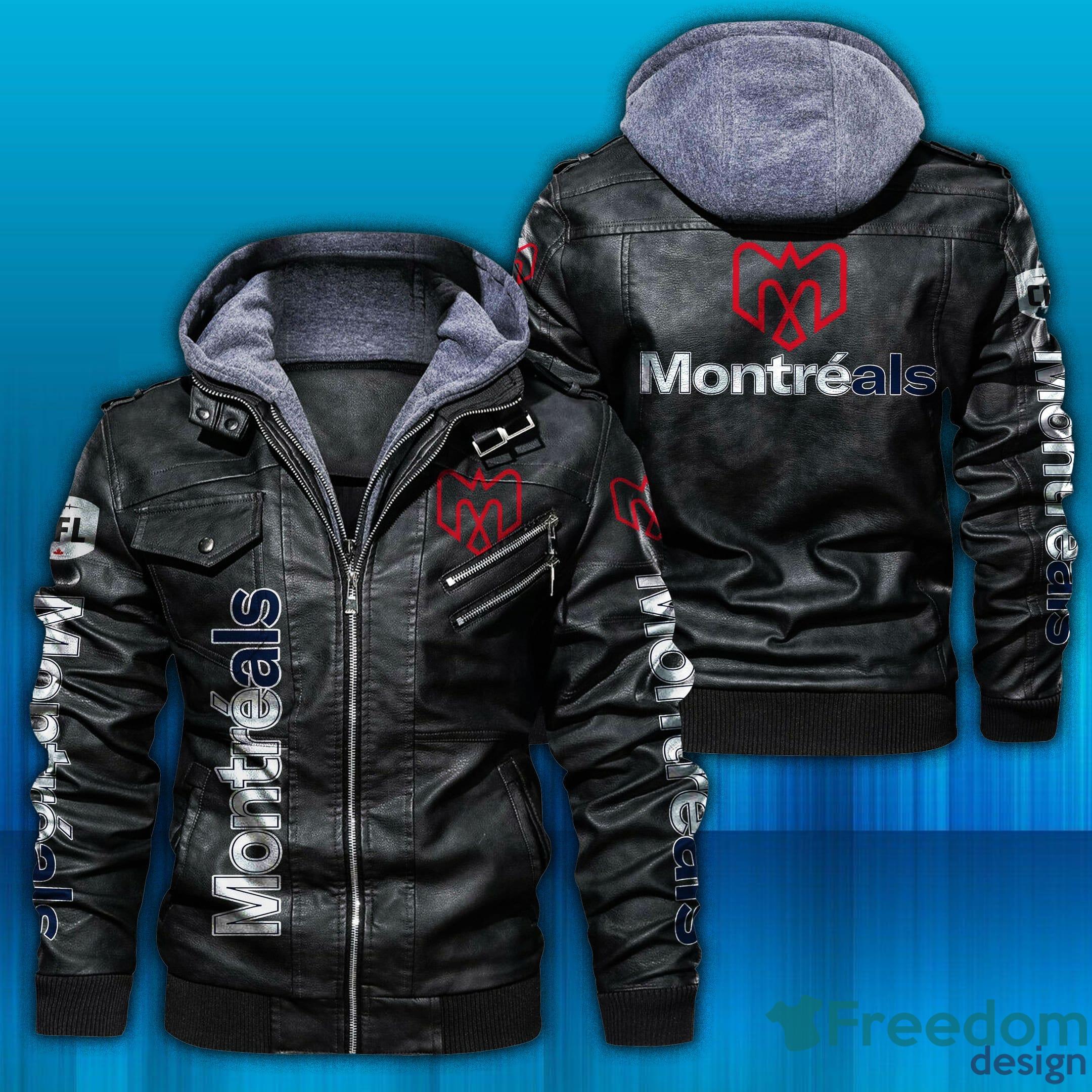 Montreal Alouettes Logo CFL Design 6 Leather Jacket For Men And Women - Montreal Alouettes Logo CFL Leather Jacket_1 Montreal Alouettes Logo CFL Design 6 Leather Jacket For Men And Women - Montreal Alouettes Logo CFL Leather Jacket_1