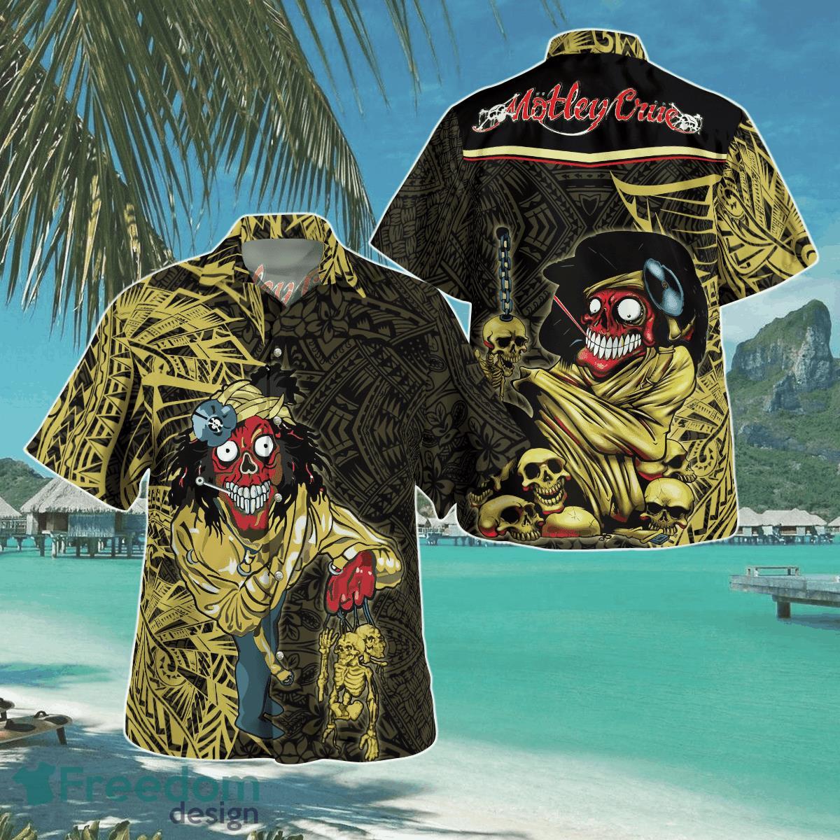 Motley Crue Tropical Hawaii Shirt Aloha Shirt For Men Women - Freedomdesign