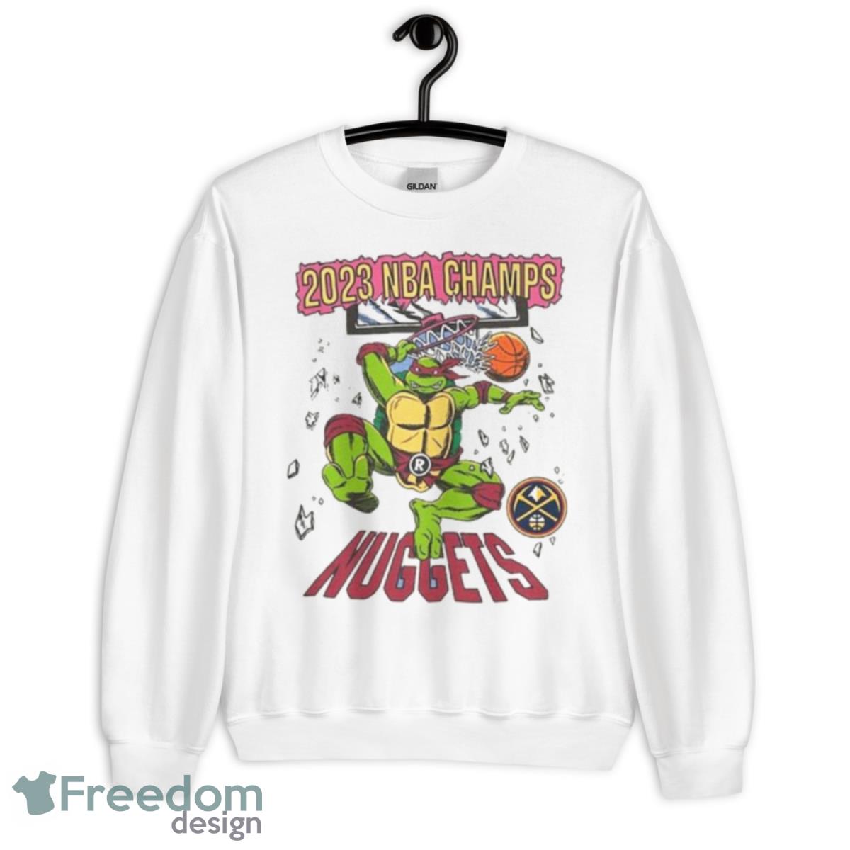 Mutant Ninja Turtles Denver Nuggets 2023 NBA Finals Champions Shirt - Unisex Heavy Blend Crewneck Sweatshirt