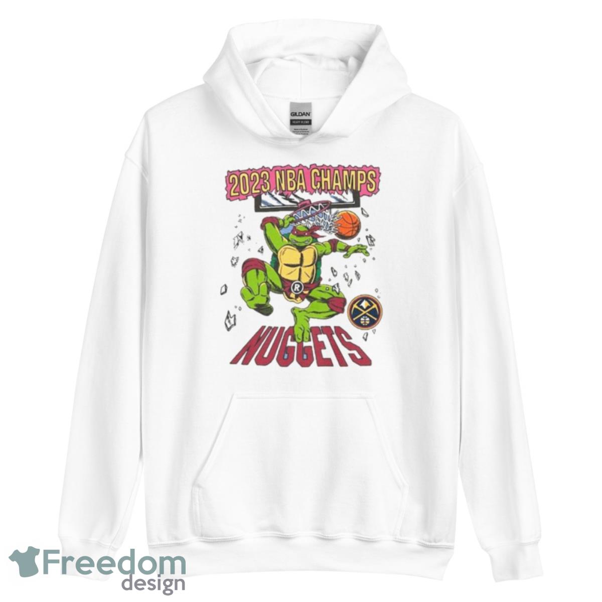 Mutant Ninja Turtles Denver Nuggets 2023 NBA Finals Champions Shirt - Unisex Heavy Blend Hooded Sweatshirt Mutant Ninja Turtles Denver Nuggets 2023 NBA Finals Champions Shirt - Unisex Heavy Blend Hooded Sweatshirt