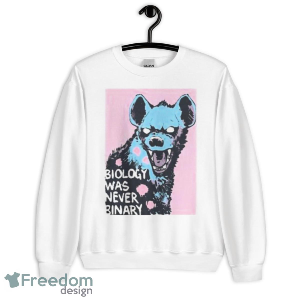 Mxmorgan Merch Biology Was Never Binary Shirt - Unisex Heavy Blend Crewneck Sweatshirt