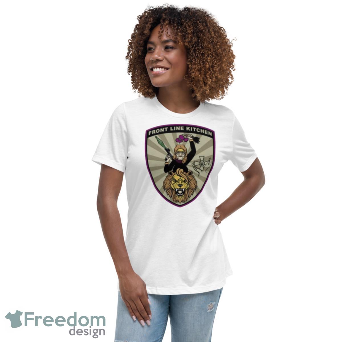 Nafo Ofan Front Line Kitchen Shirt - Womens Relaxed Short Sleeve Jersey Tee Nafo Ofan Front Line Kitchen Shirt - Womens Relaxed Short Sleeve Jersey Tee