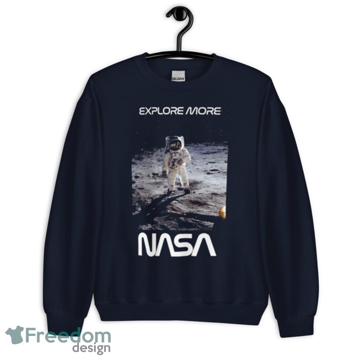 NASA Moon Landing T Shirt - Unisex Crewneck Sweatshirt-1