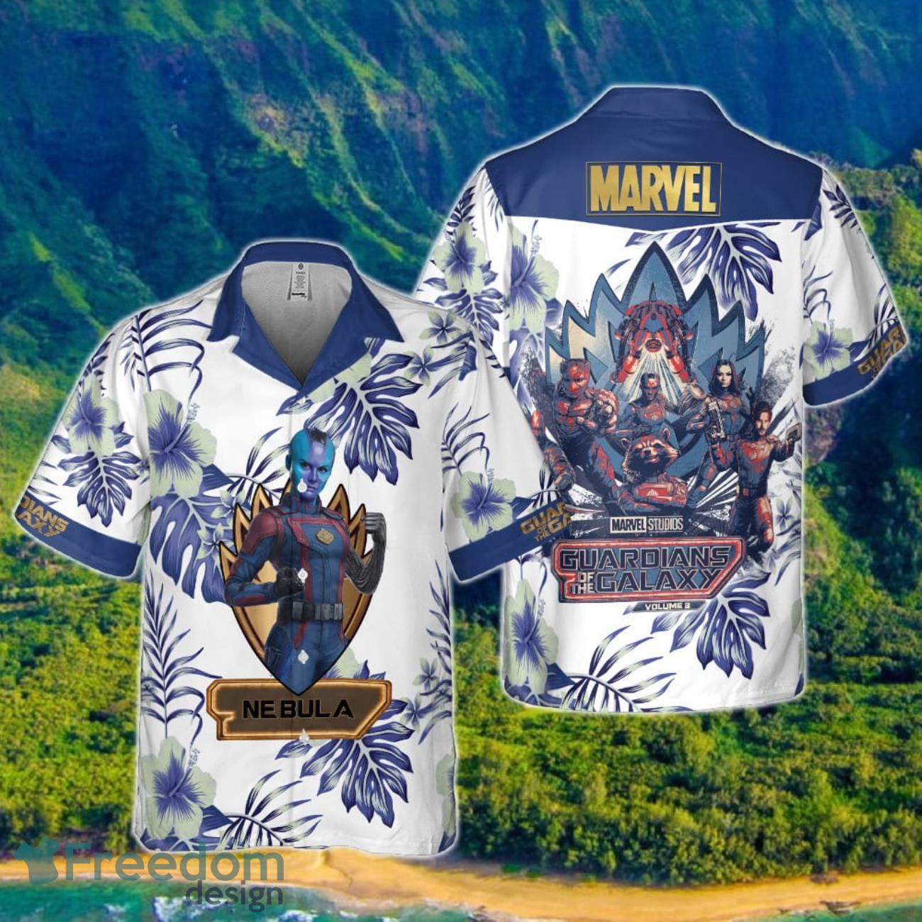 Nebula Guardians Of The Galaxy 2023 Hawaiian Shirt Product Photo 1