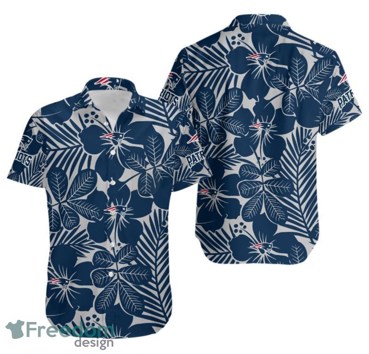 New England Patriots Flower Hawaii Shirt For Men Women Product Photo 1