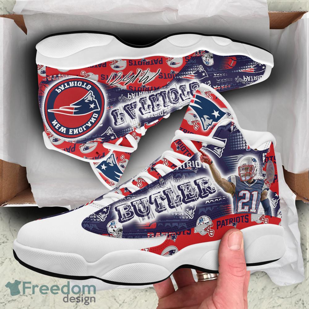 New England Patriots Malcolm Butler Air Jordan 13 Shoes For Men Women Product Photo 2