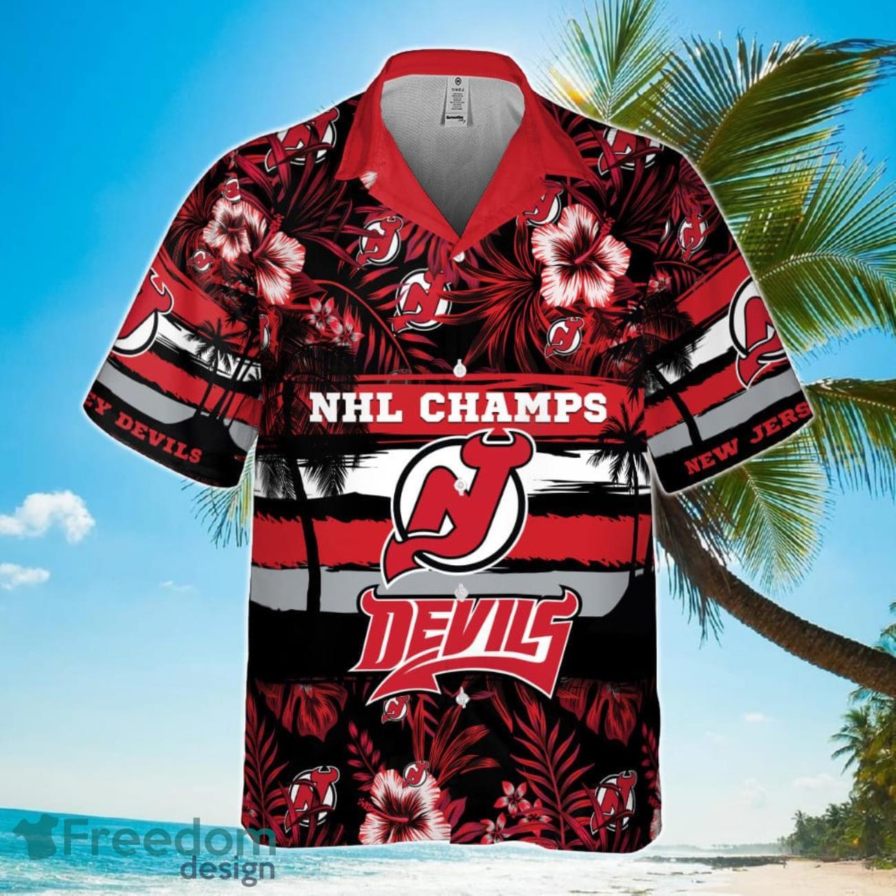 New Jersey Devils NHL Hawaiian Shirt For Men Women Fans - Freedomdesign