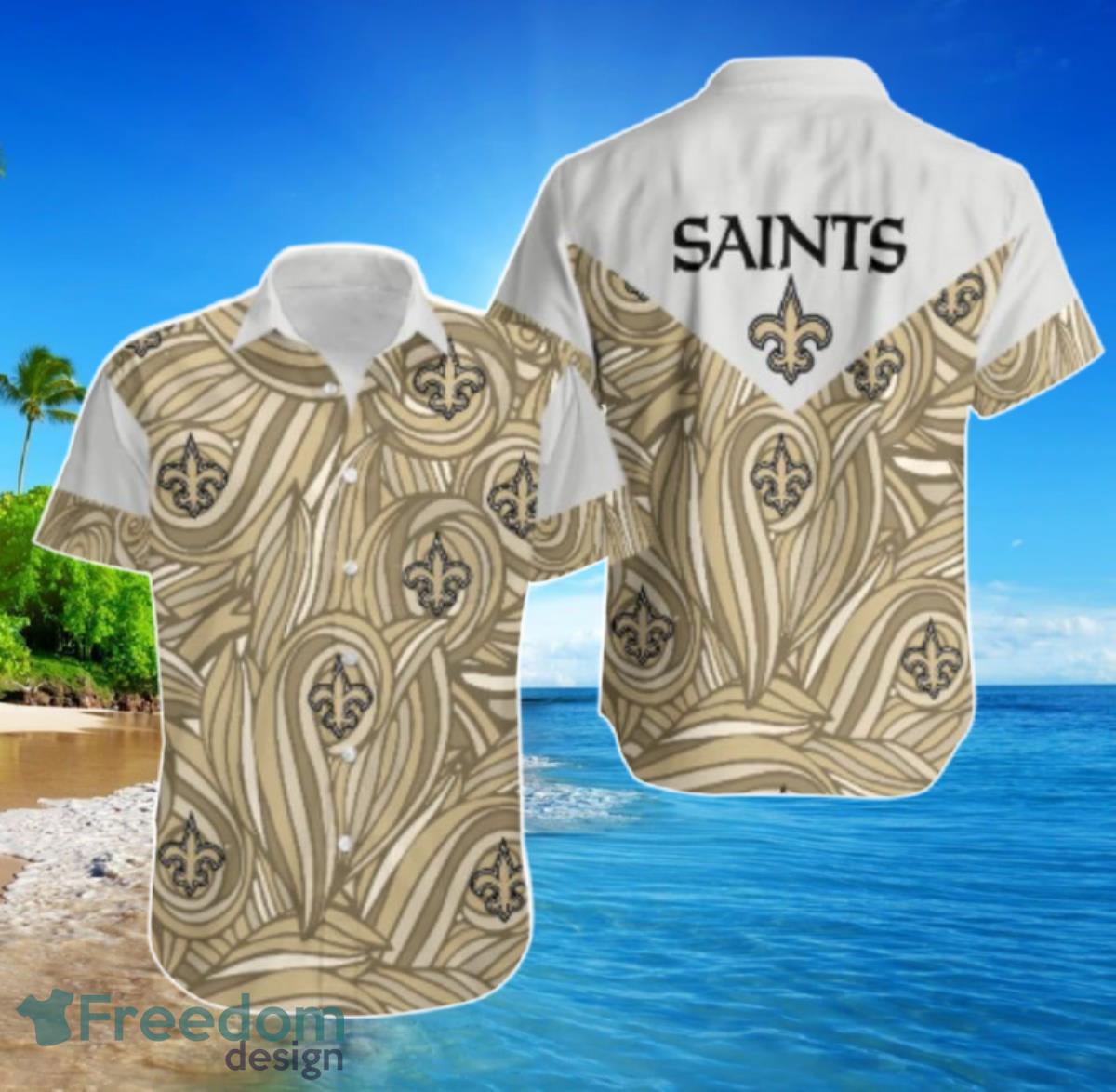 New Orleans Saints Hawaiian Shirt For Men Women And Shorts Summer Collection Product Photo 1